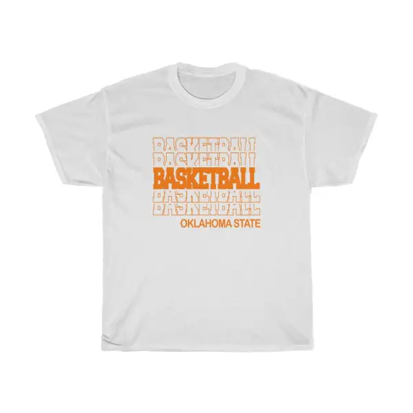 Basketball Oklahoma State in Modern Stacked Lettering