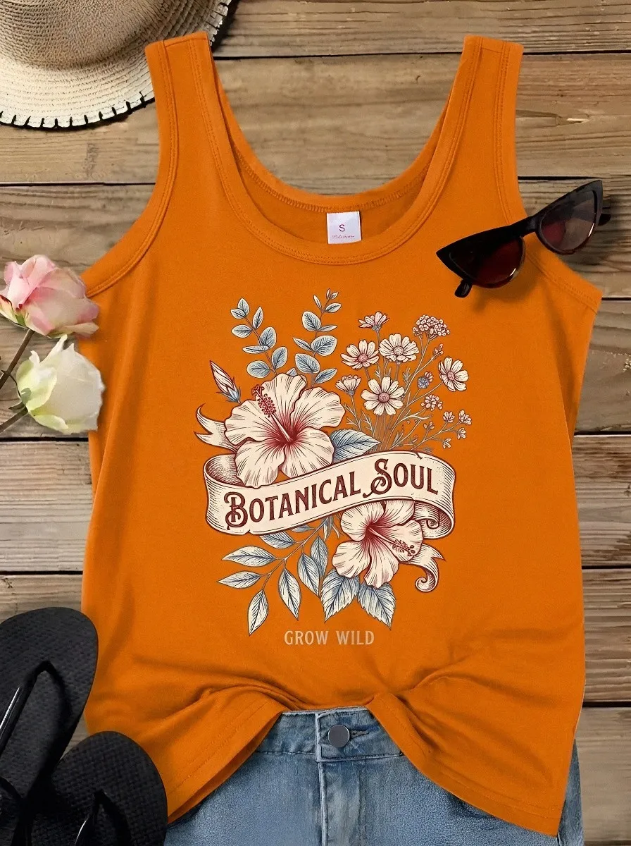 Botanical Soul Hibiscus Tank Top