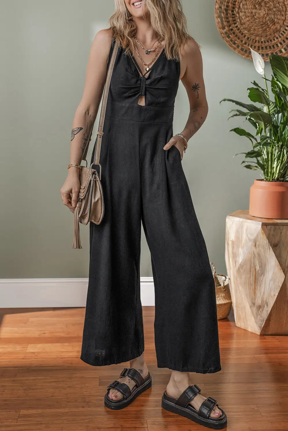 Layered Structured Jumpsuit