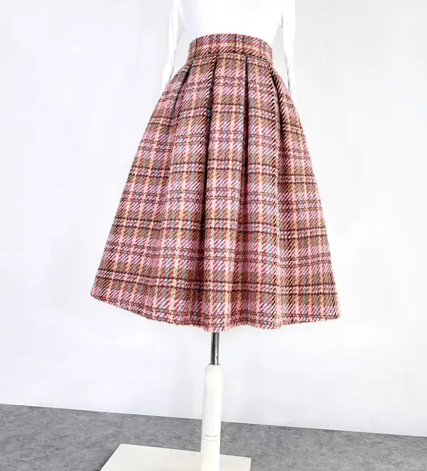 Minimal Layering Everyday Casual Wool Skirt
