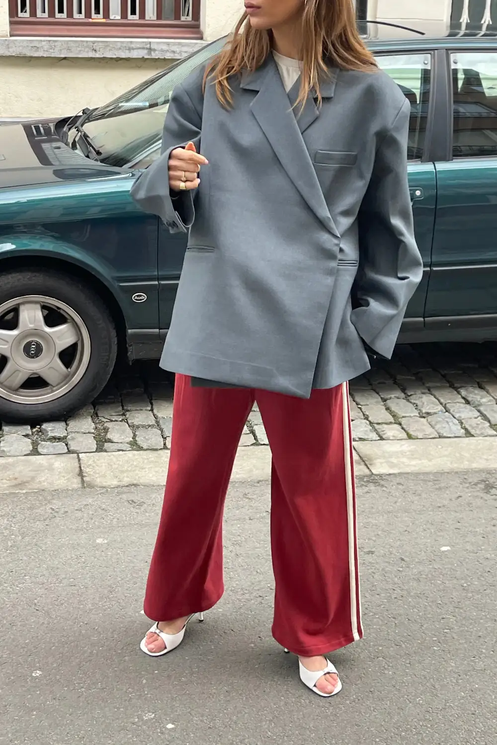 Oversized Slit Blazer