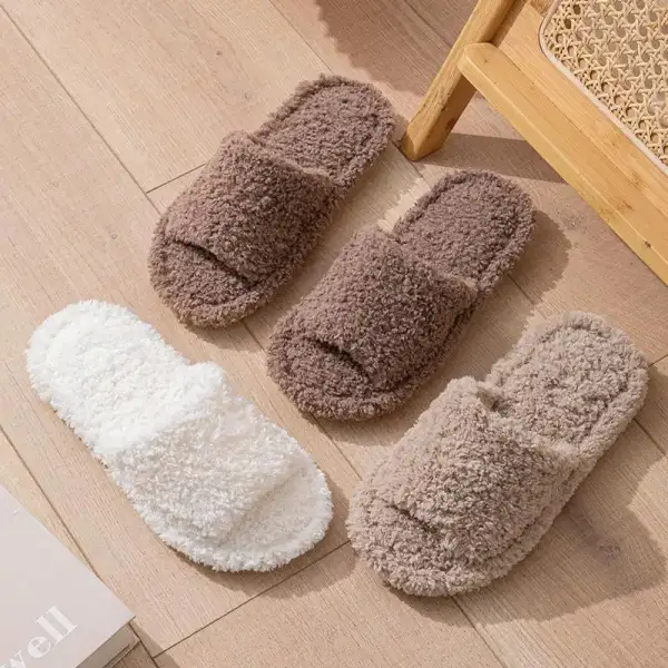 Effortless Plush Home Slippers