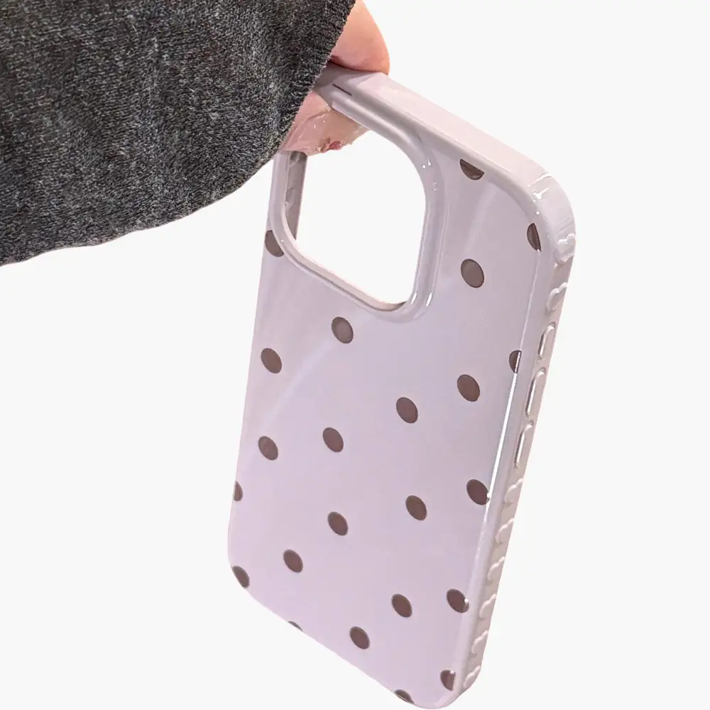 Polka Dot Glossy Phone Case