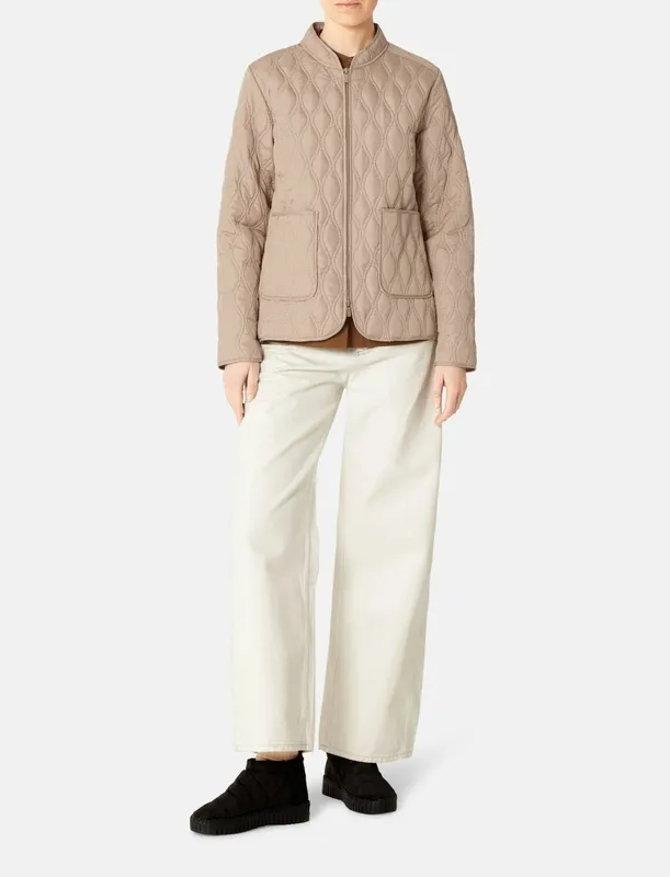 Quilted Collared jacket