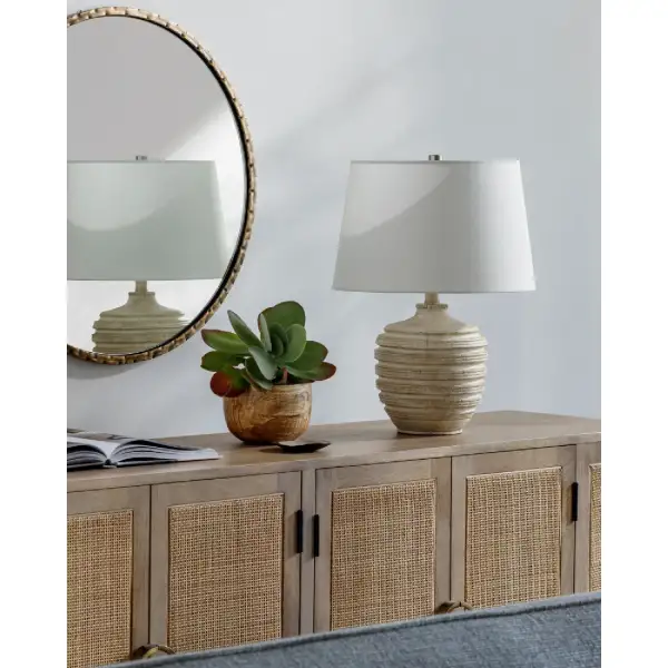 Base Linen Table Lamp