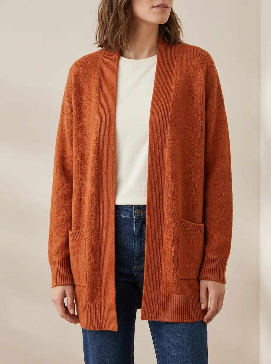 Classic Textured Knit Cardigan