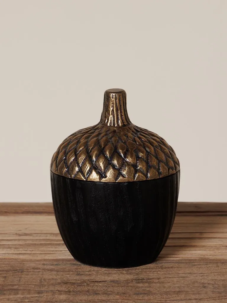 Black Mango Wood Storage Box