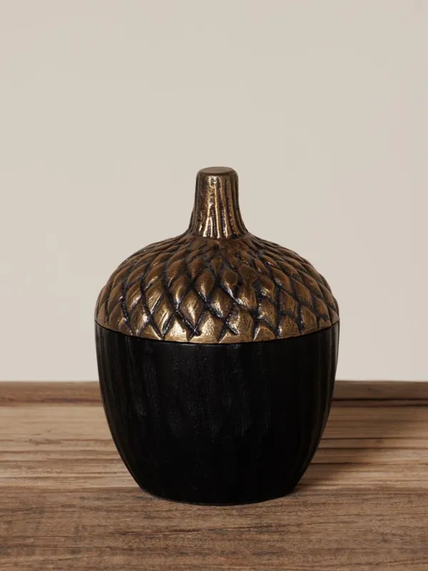 Black Mango Wood Storage Box