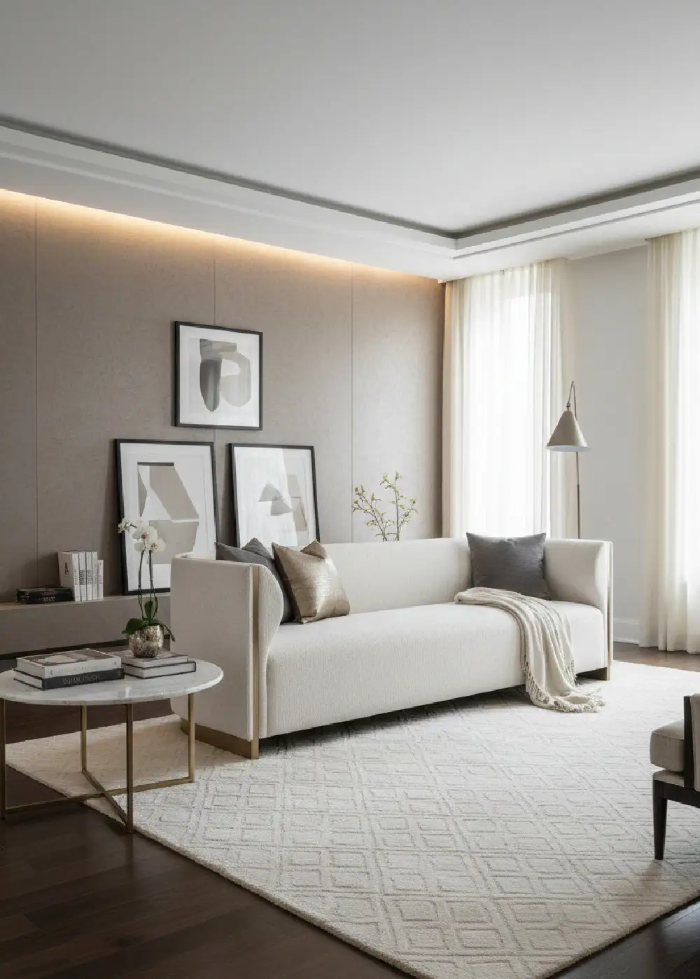 Minimal Curved Sofa