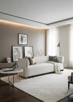 Minimal Curved Sofa