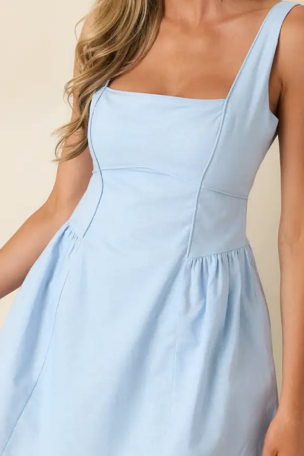 Baby Blue Mini Dress