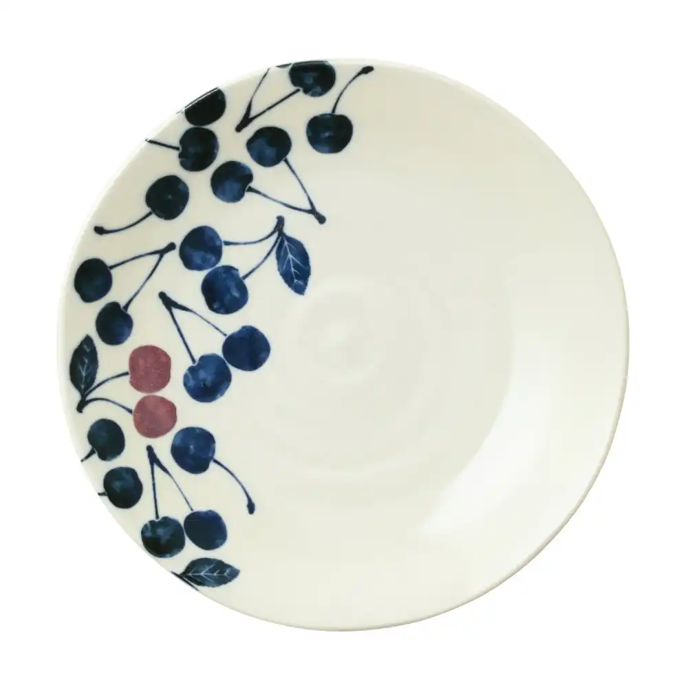 Keiryo Cherry Plate for Dessert Serving