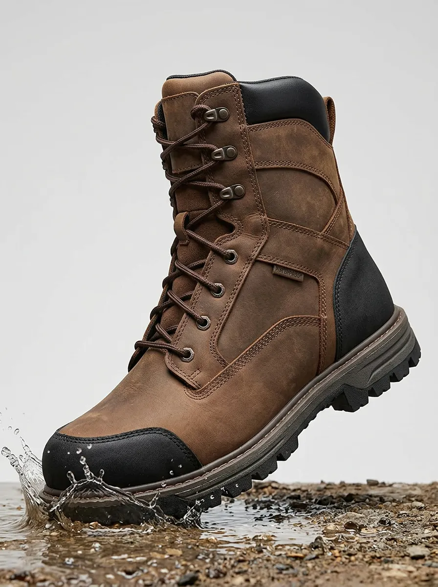 Casual Hiking Outdoor Style Men' Waterproof Work Boots