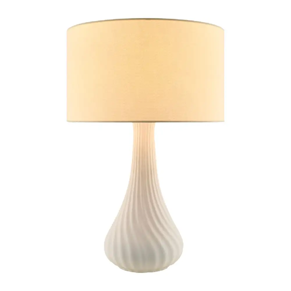 Concrete Linen Table Lamp
