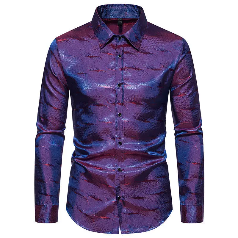 Men's Elegant Shirt With Unique Textured Design