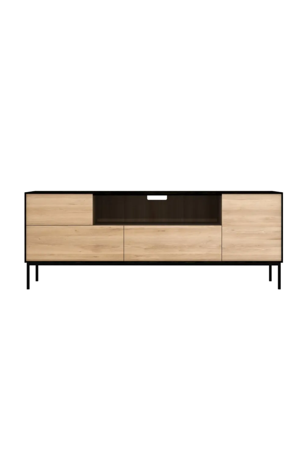 Varnished Oak Media Unit