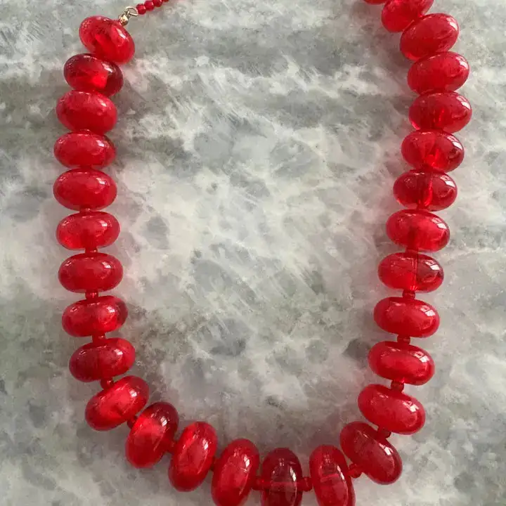 Beaded Candy Statement Necklace