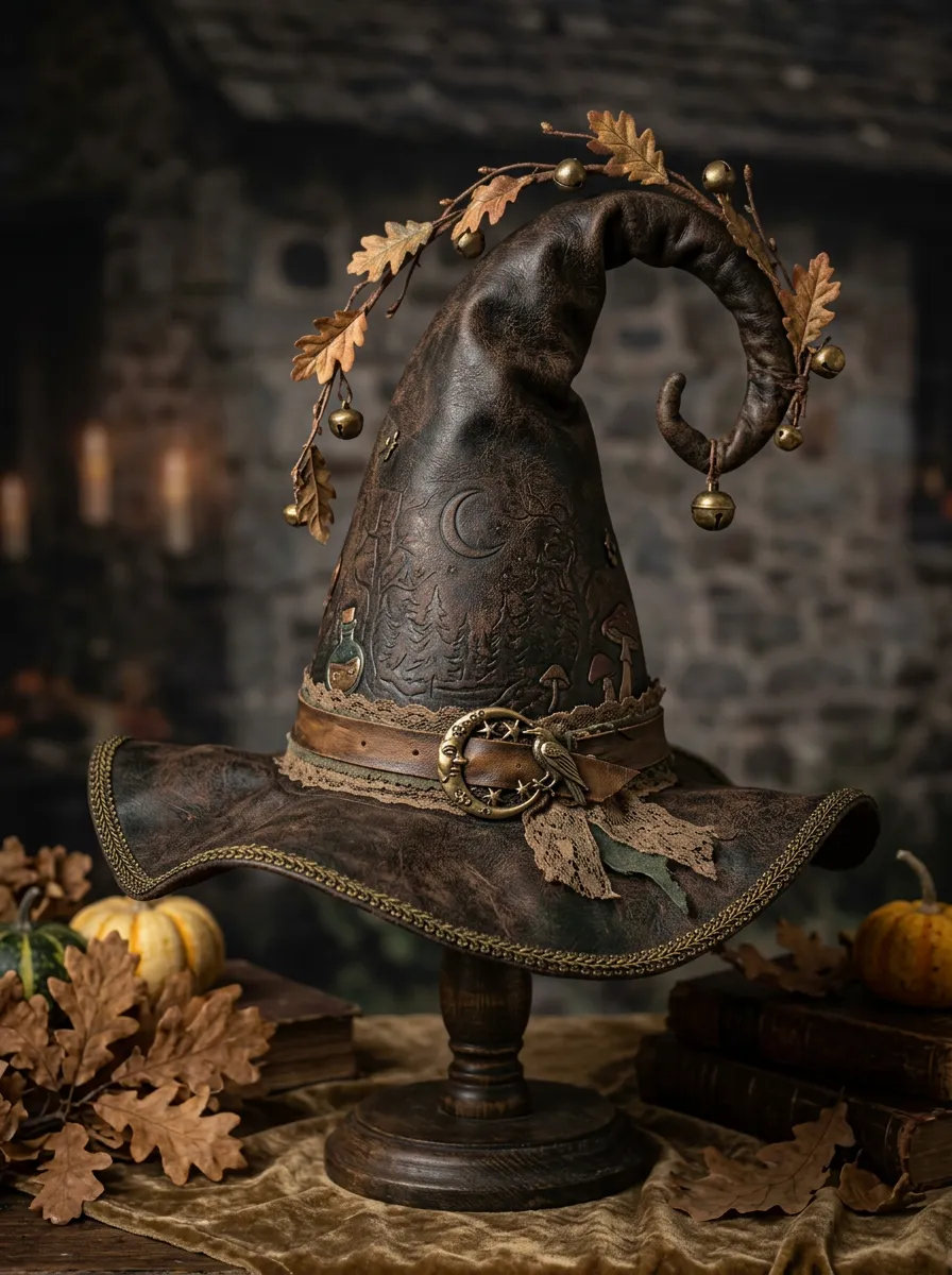 Classic Mushroom Forest Halloween Witch Hat