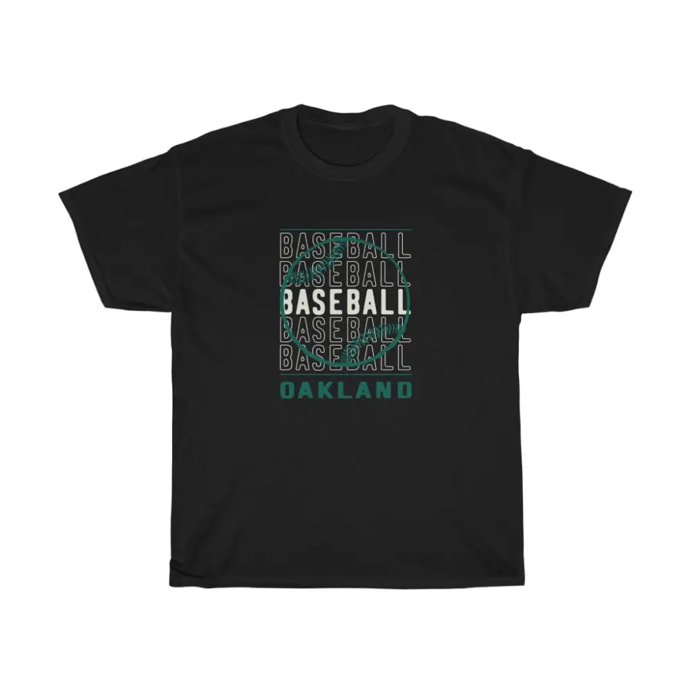 Baseball Oakland with Baseball Graphic T-Shirt