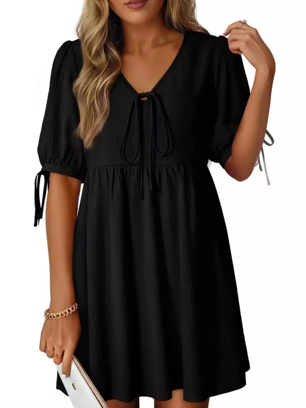 Elegant A Line Mini Dress