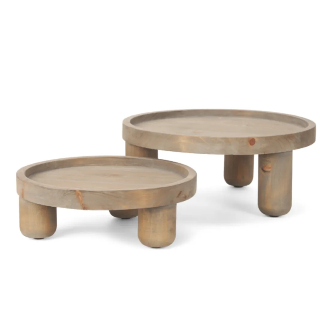 Refined Wooden Decorative Serving Tray