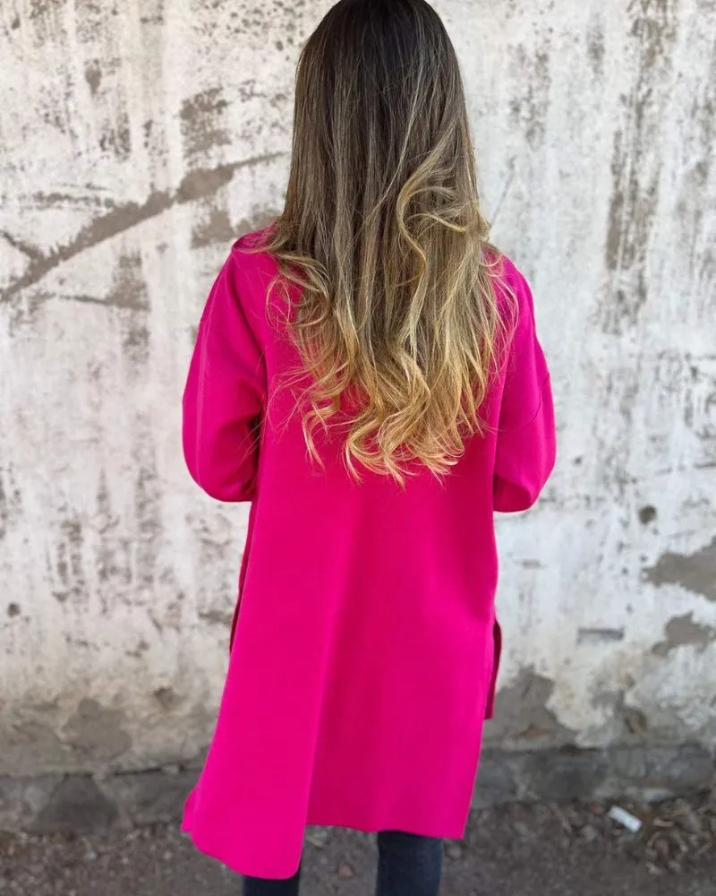 Cotton Zip Front Cardigan
