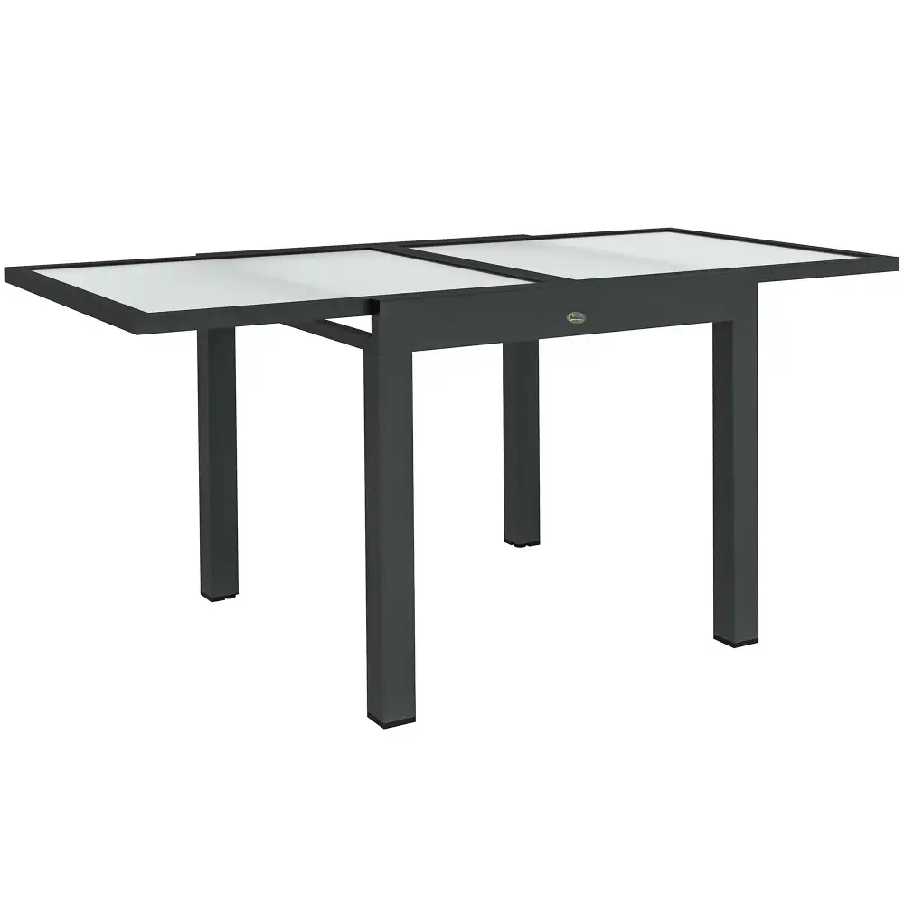 Metal Glass Framed Garden Dining Table