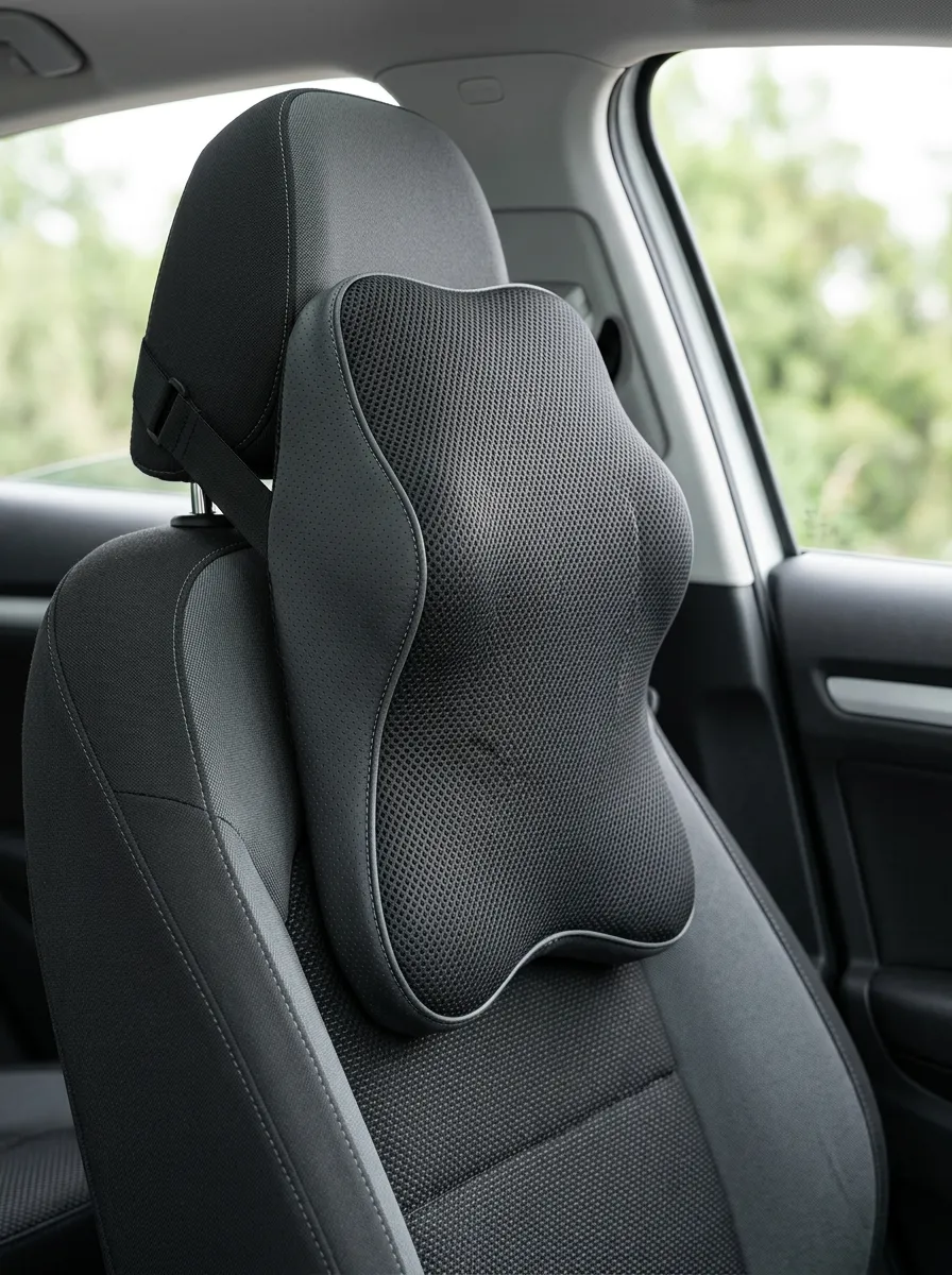 Neck-Support Mesh Ergonomic-Look Car Neck Support Pillow
