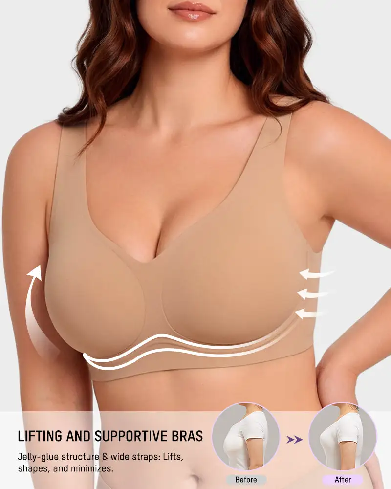 Seamless Wireless Full-Coverage Pullover Bra