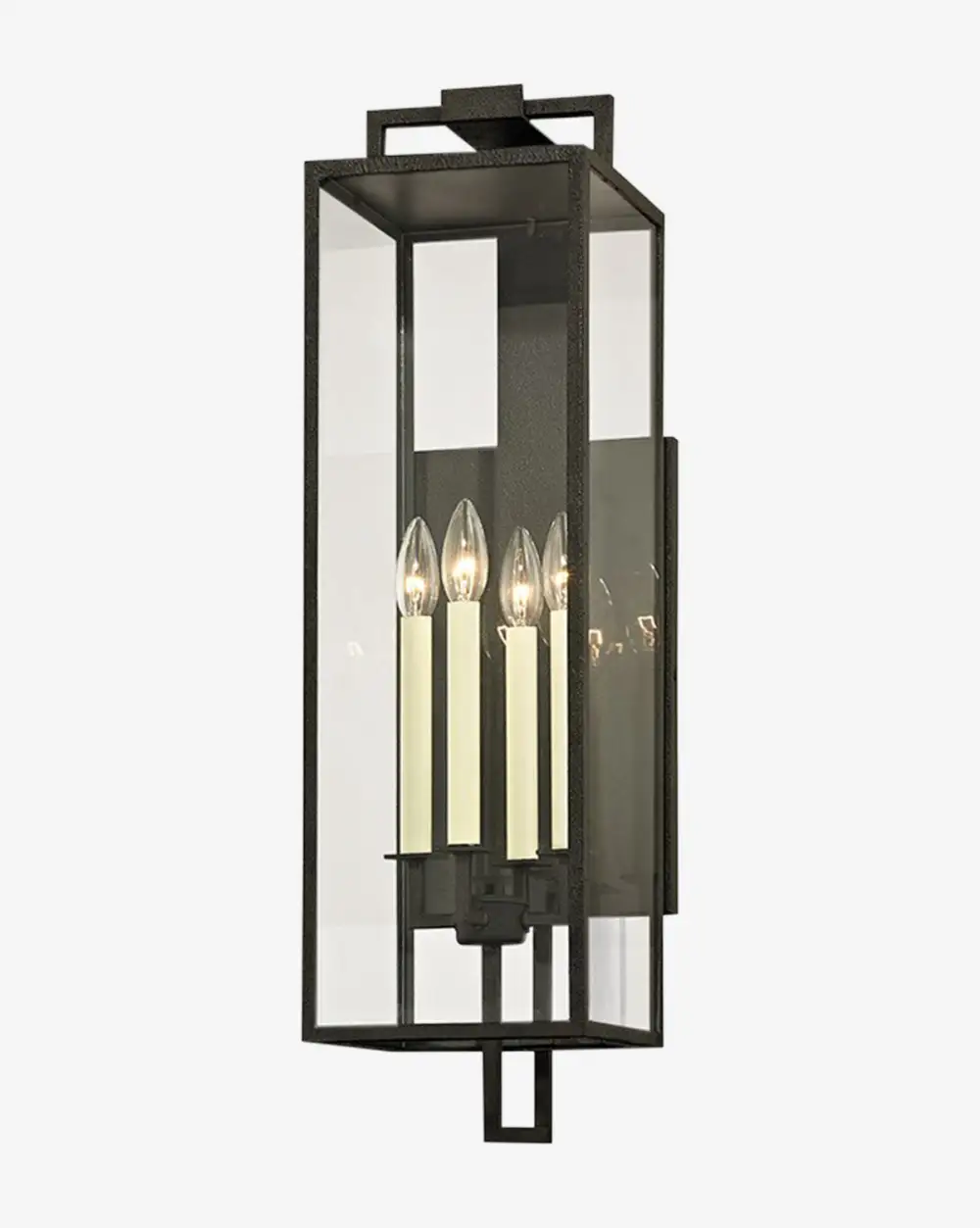 Cage-Frame Outdoor Wall Sconce