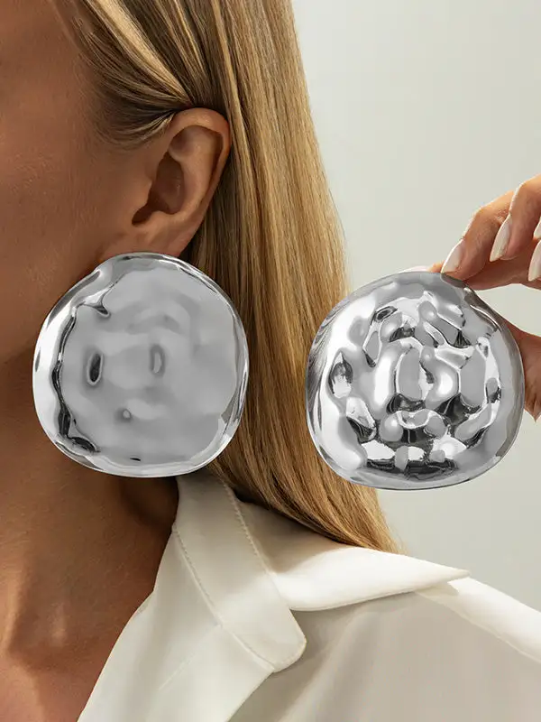 Refined Leaf Accent Earrings