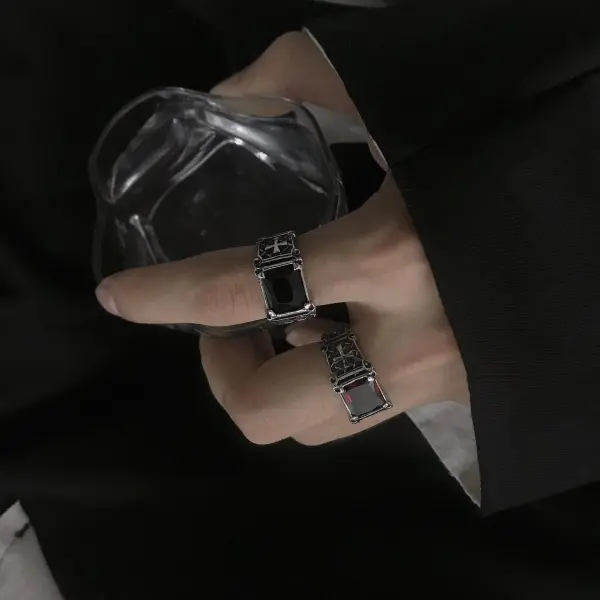 Octagon Stone Ring