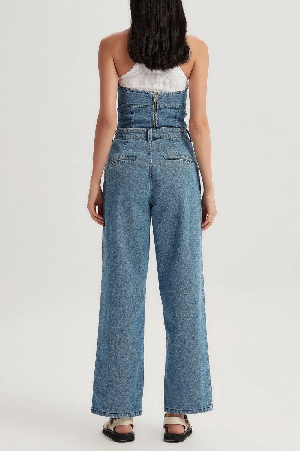 Sleeveless Denim Bustier