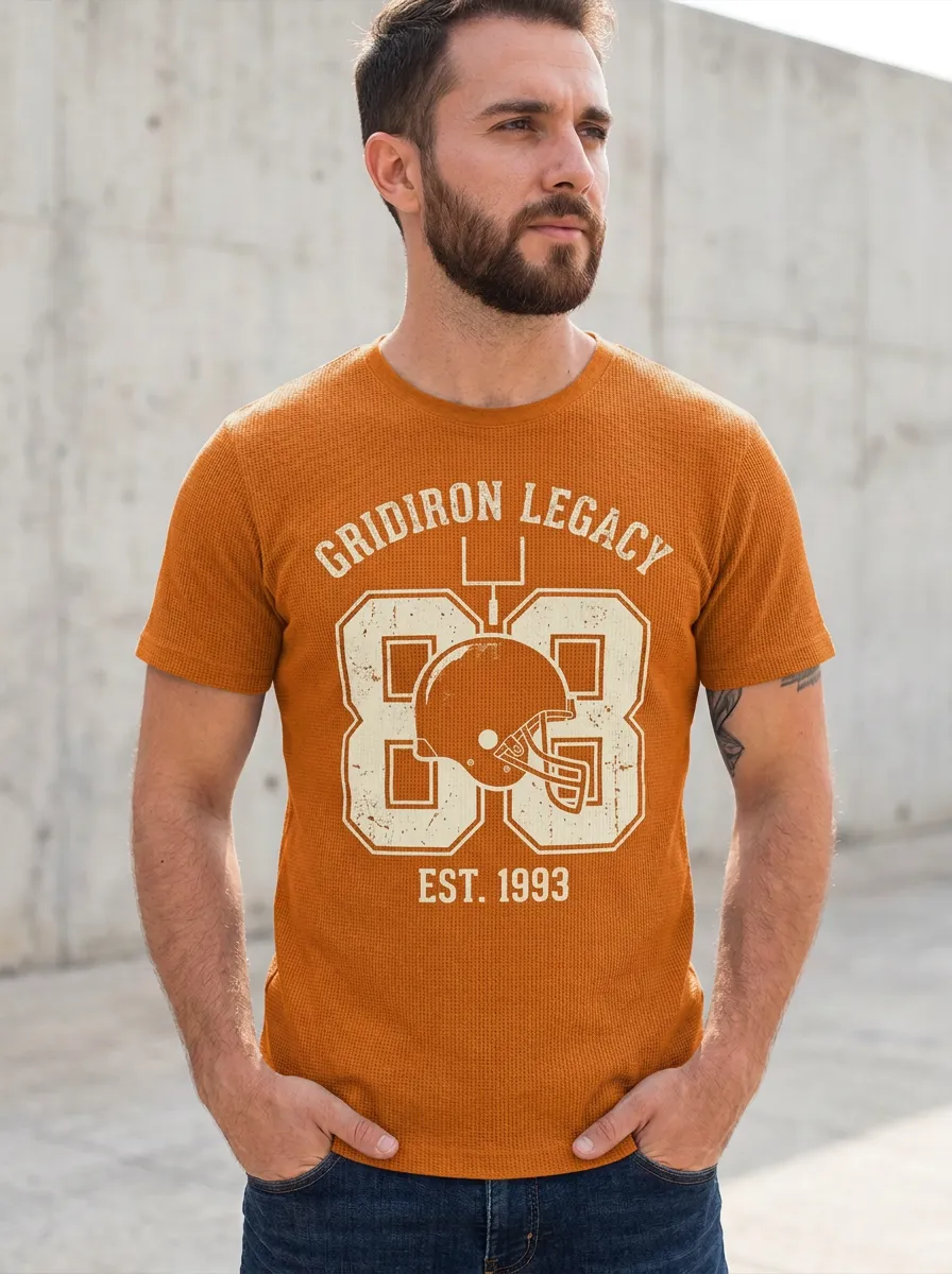 Men's American Football Gridiron Legacy Helmet Printed T-shirt