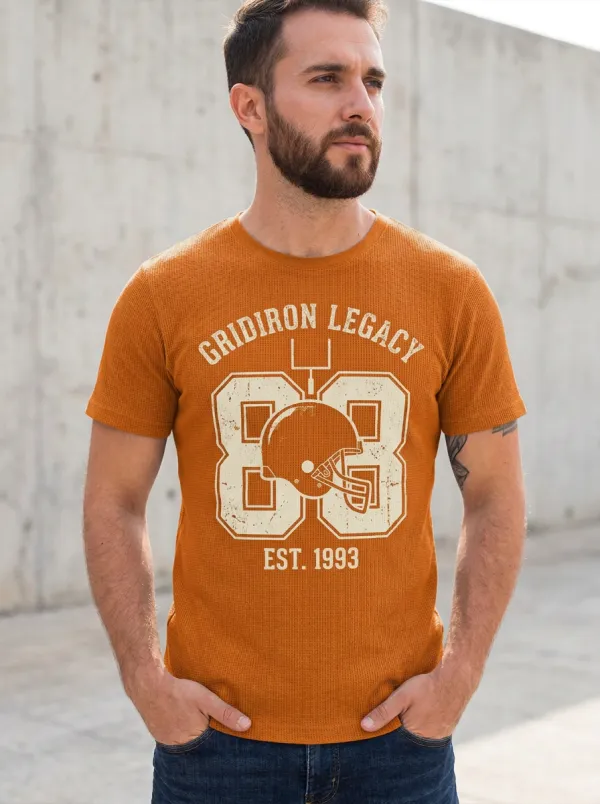 Men's American Football Gridiron Legacy Helmet Printed T-shirt