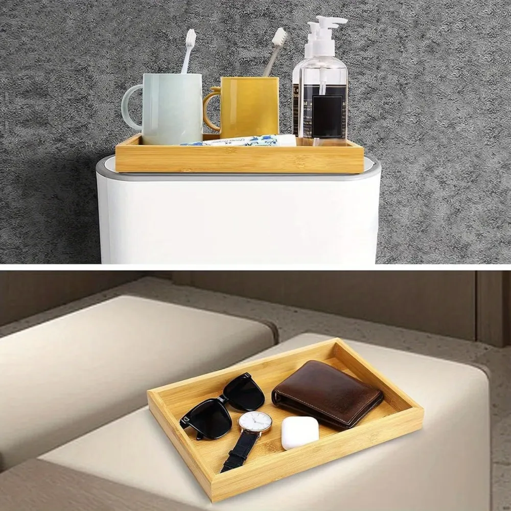 Bamboo Bathroom Storage Tray