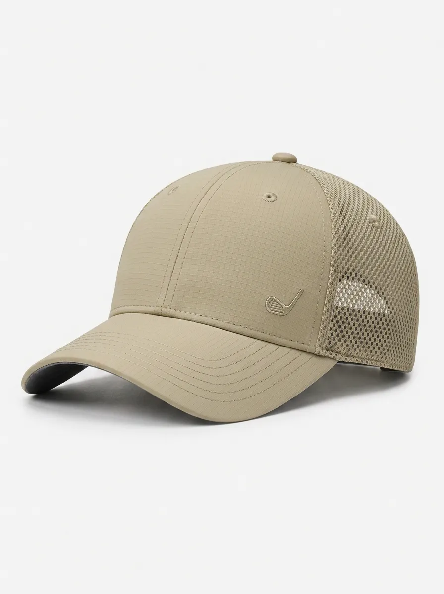 Unisex Mesh Cap with Horse Riding Icon Embroidery