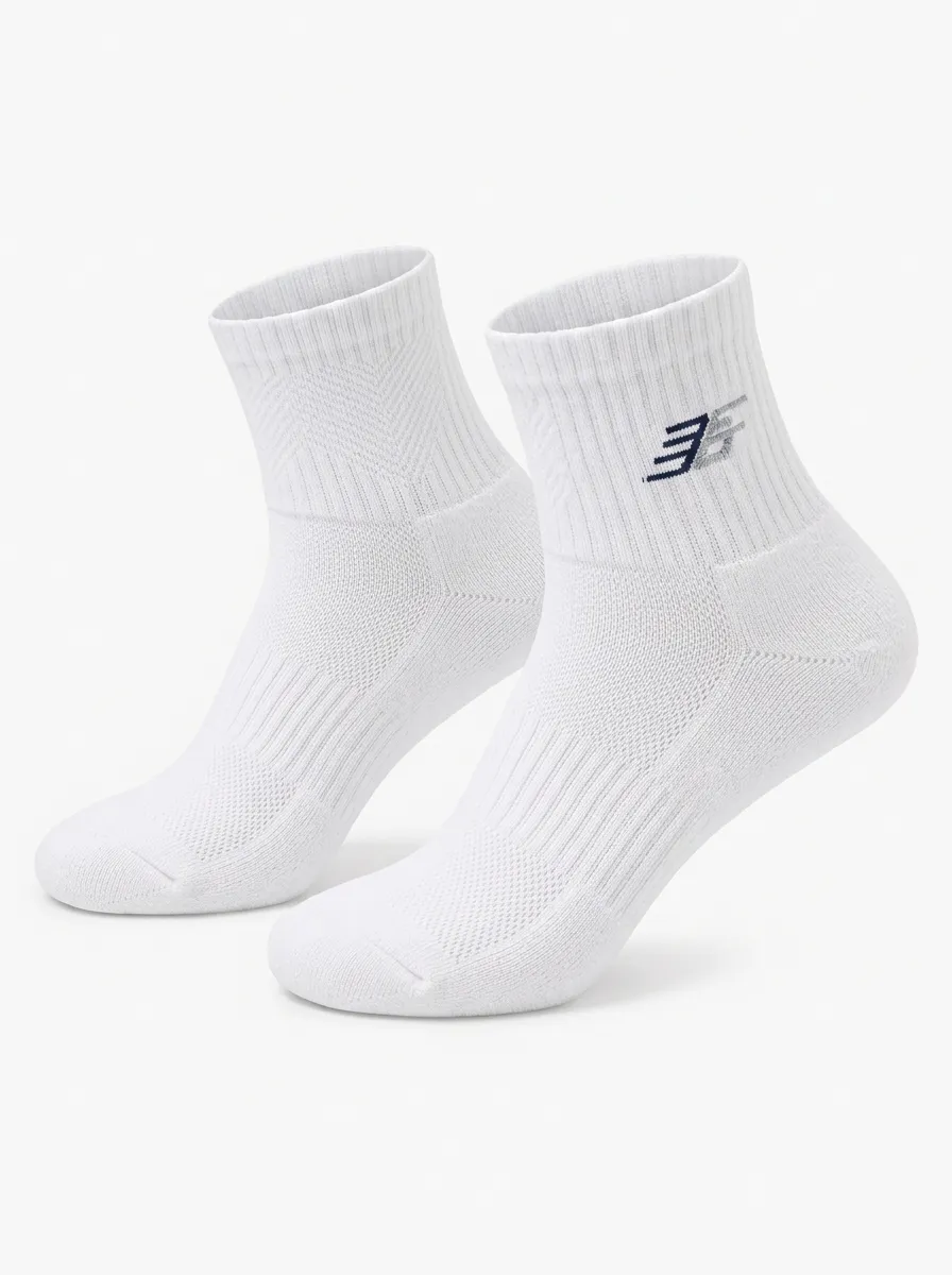 White Fitness Athletic Athletic Ankle Socks