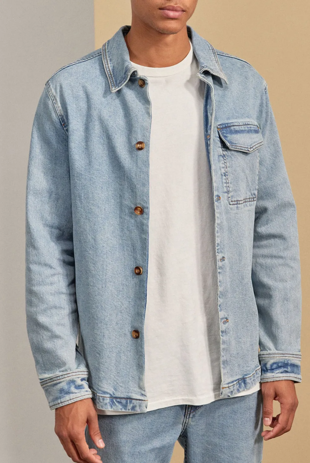 Minimalist Solid Cotton Casual Button Up Shirt