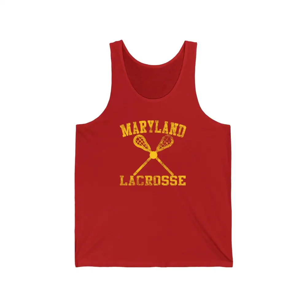Crossed Lacrosse Graphic Tank Top