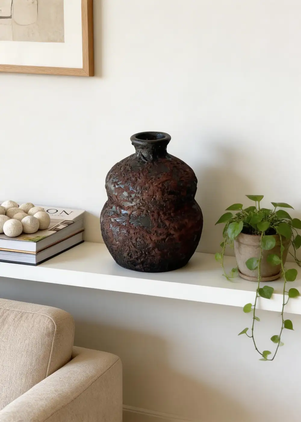 Mudstone Rustic Terracotta Vase Medium