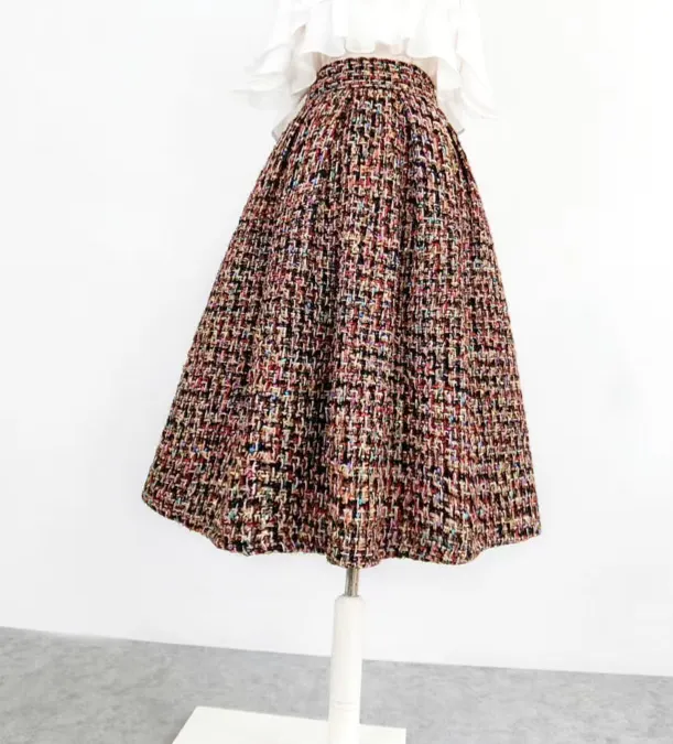 Minimal Clean Everyday Casual Embroidered Skirt