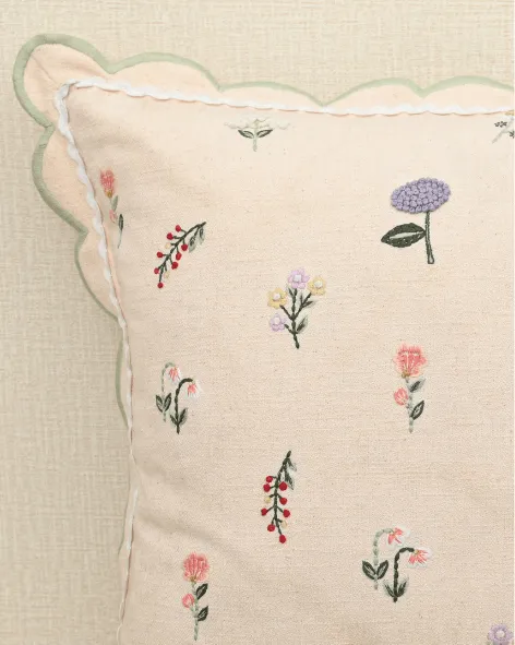Floral Decorative Cushion Cover