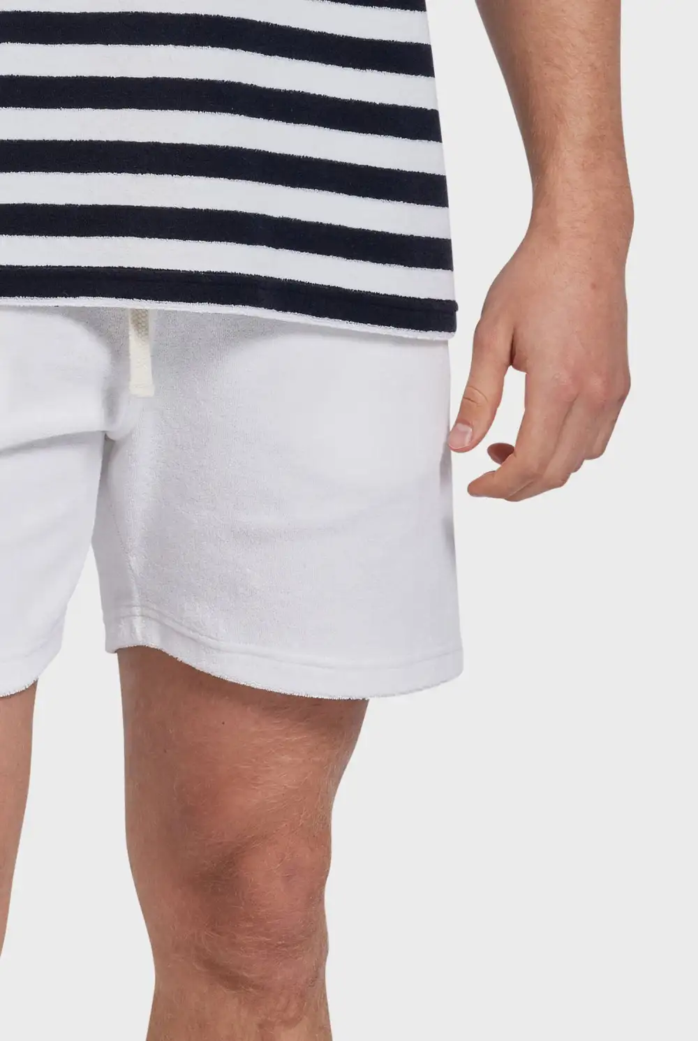 Lightweight Terry Lined Drawstring Beach Shorts