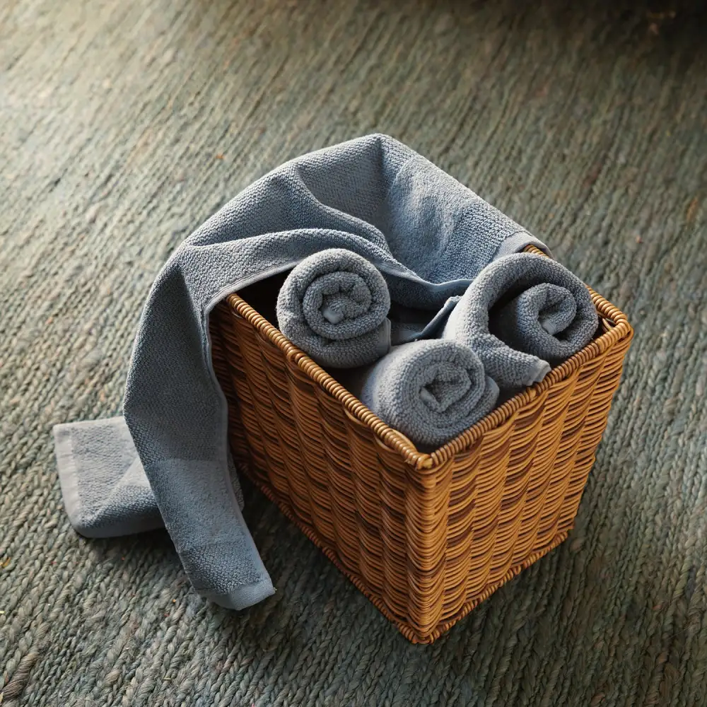 Indigo Cotton Hand Towel Set