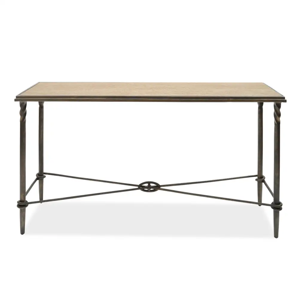 Tapered Geometric Console Table