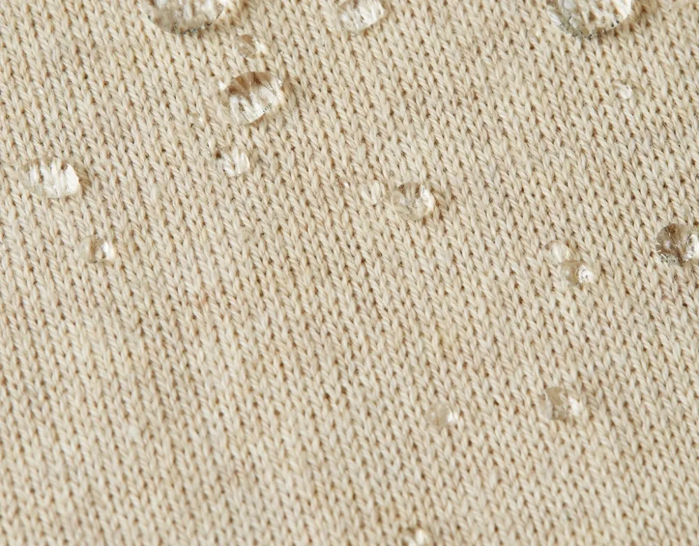 Soft Wool-Blend Half Zip Sand