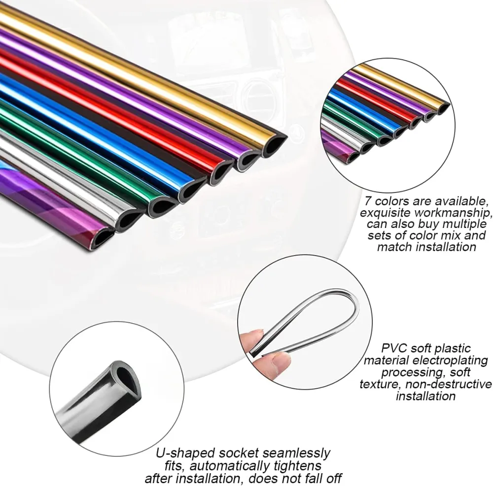 Car Air Vent Trim Strip Set