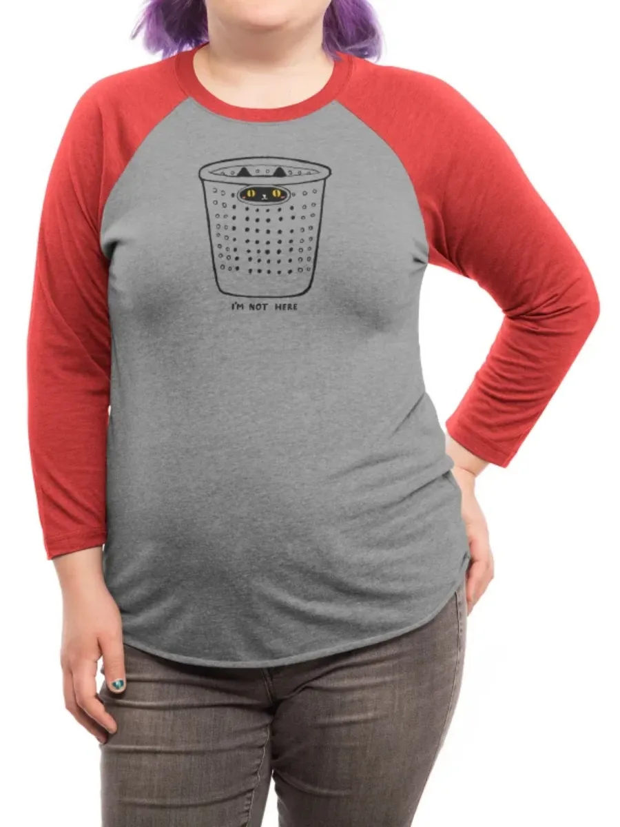 Hiding Cat Print T-Shirt
