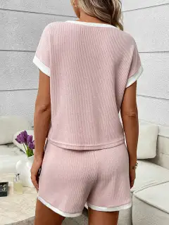 Relaxed Refined Pocketed Top and Shorts Matching Set